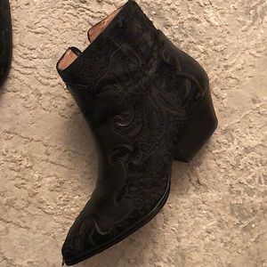 Louise et Cie Leather Cowboy Booties - Size 6.5